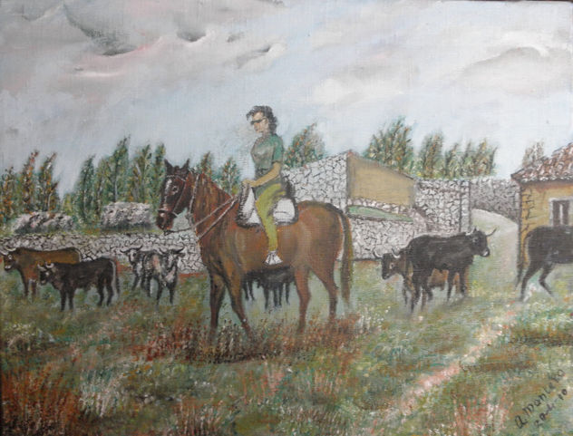 MUJER A CABALLO
