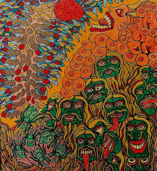 mother nature eating daimons Oil Canvas Others