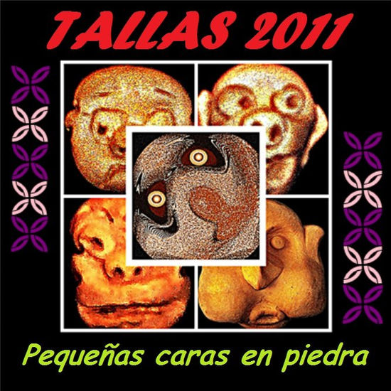 006  Carátula de colección: TALLAS DEL 2011 Pequeñas caras en piedra Papel Retrato