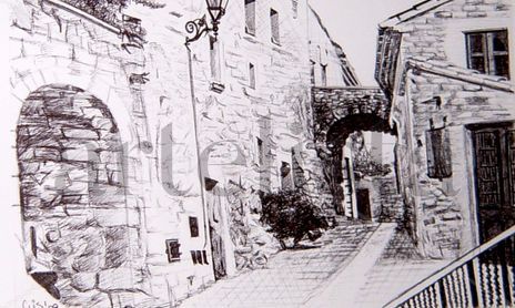 Dibujos a boligrafo negro