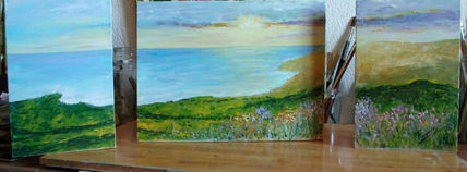 Triptico de un paisaje