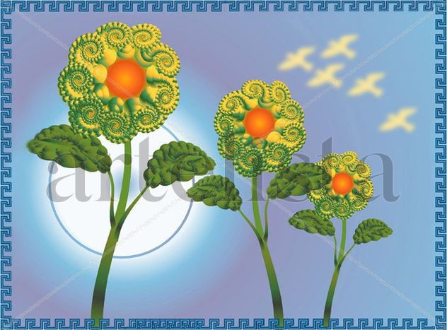 Flores mayas solares