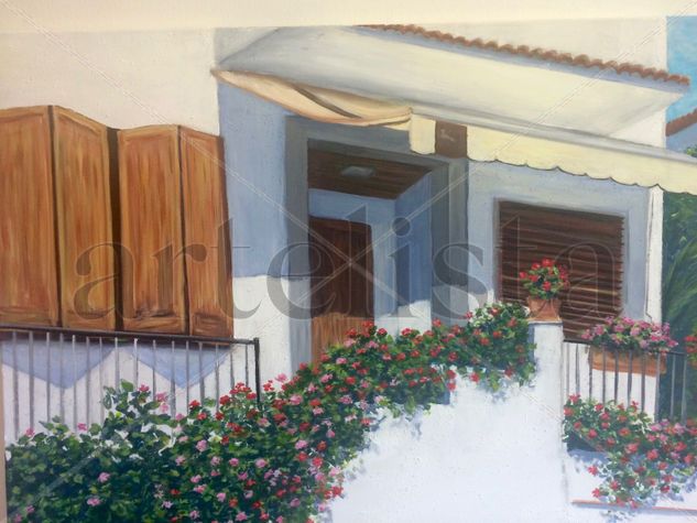 FACHADA 2 Acrylic Canvas Landscaping