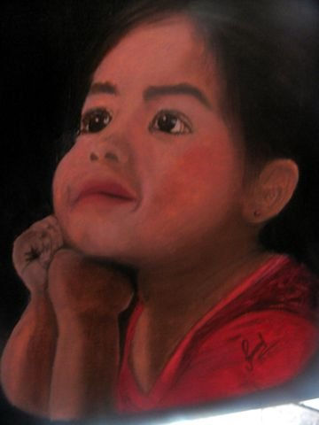 Niña001 Oil Canvas Portrait