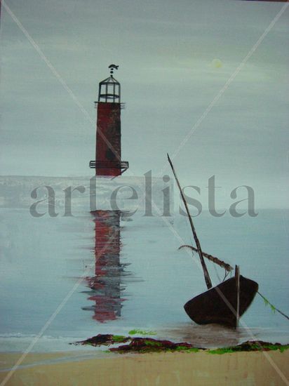 Hoxe máis onte Acrylic Canvas Marine Painting