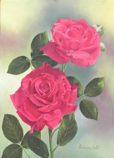 Sueños Oil Canvas Floral Painting