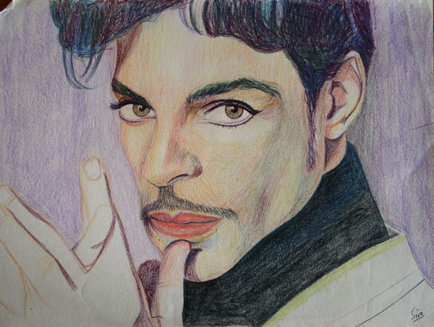 Prince Pencil (coloured) Canvas Portrait