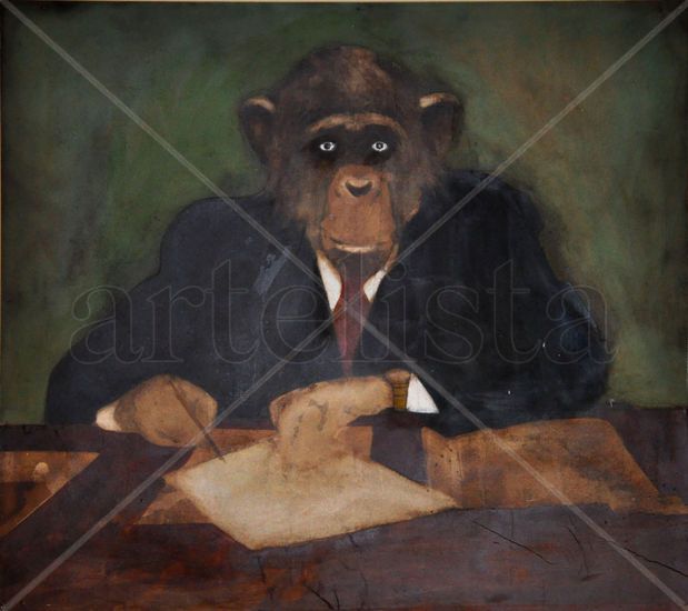 i am the law Media Mixta Tabla Figura
