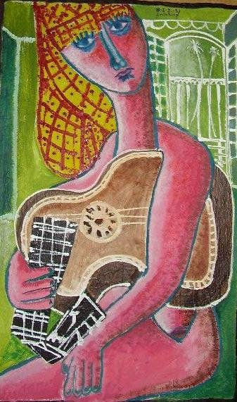 la guitarrista