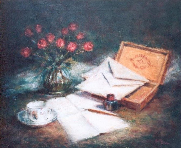 LA CARTA ESPERANTE Oil Canvas Still Life Paintings