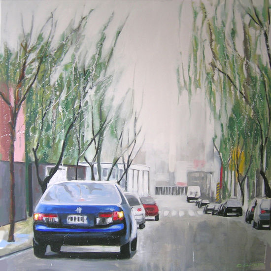 Tal vez la lluvia se lleve el dolor Acrylic Canvas Landscaping