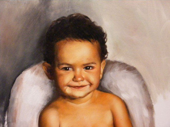 ANGEL Oil Canvas Figure Painting