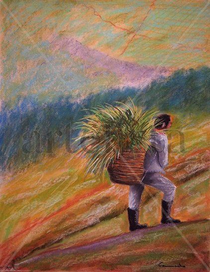 CAMPESINO Pastel Papel Figura