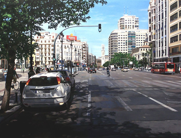 Carrer Xàtiva Óleo Lienzo Paisaje