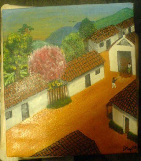 La Aldea Oil Canvas Landscaping