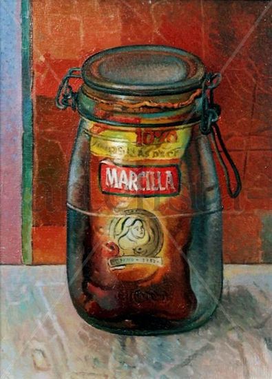 Bote de café Marzilla Oil Canvas Portrait