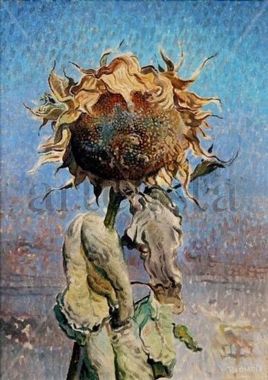 Retrato de girasol Oil Canvas Others