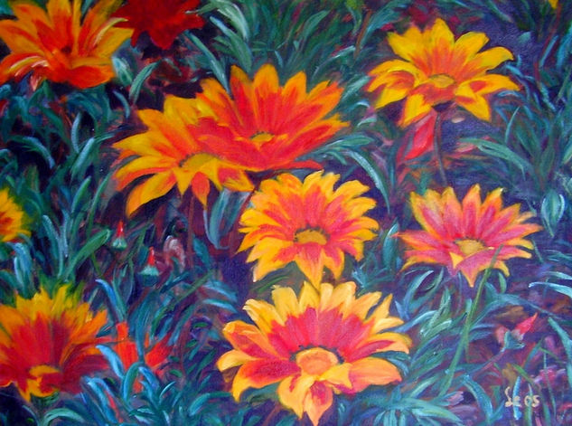 Margaritas Oil Canvas Floral Painting