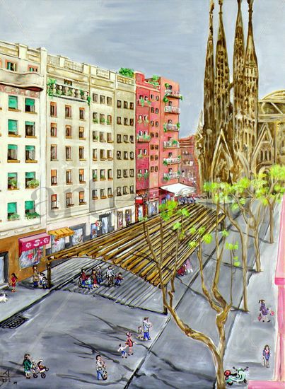 BARCELONA Oil Canvas Landscaping