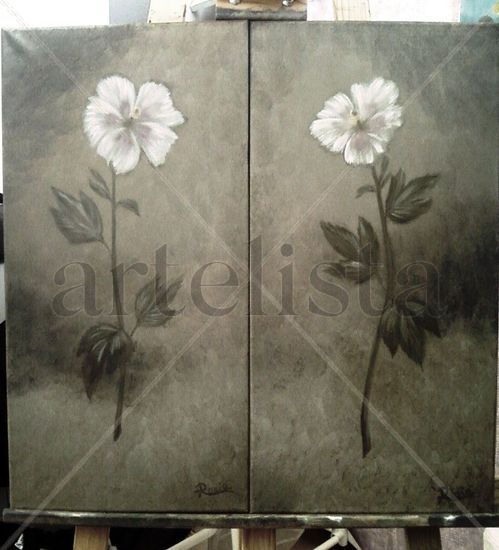 Pacíficas Oil Canvas Floral Painting