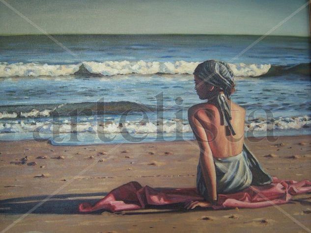 Descanso de mar Oil Canvas Marine Painting