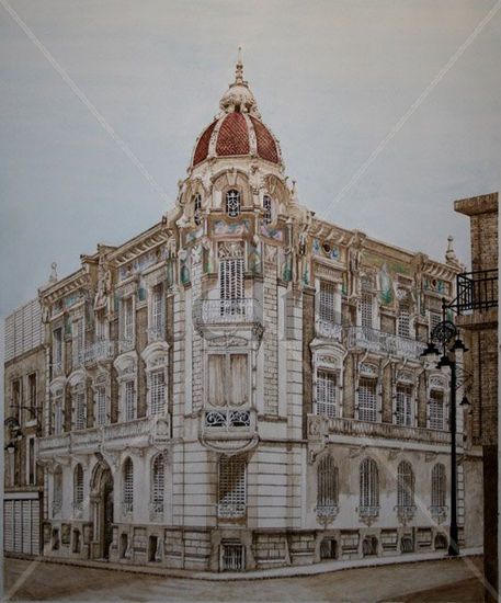 Palacio de Aguirre Mixed Media