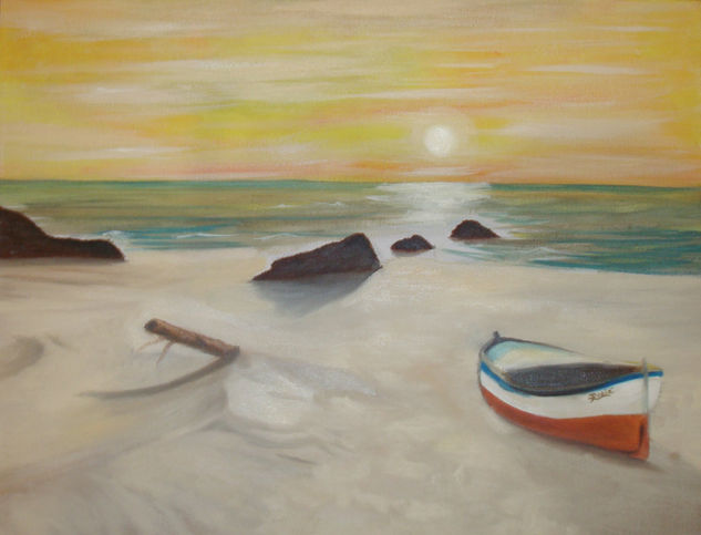 Playa Oil Canvas Marine Painting