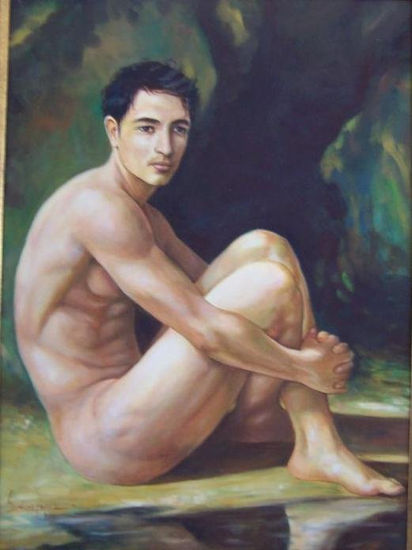 denudo masculino2 Oil Canvas Nude Paintings