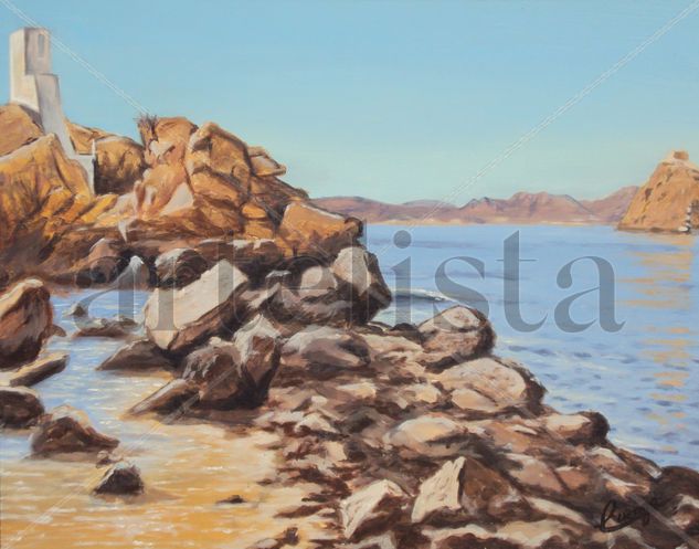 vista de Aguilas Acrylic Panel Marine Painting