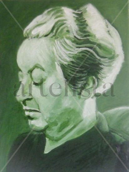 GABRIELA MISTRAL Óleo Lienzo Retrato