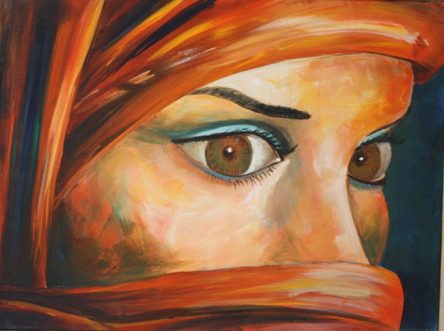 Por una mirada Acrylic Canvas Portrait