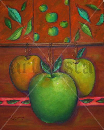 Manzanitas Verdes Oil Canvas Landscaping