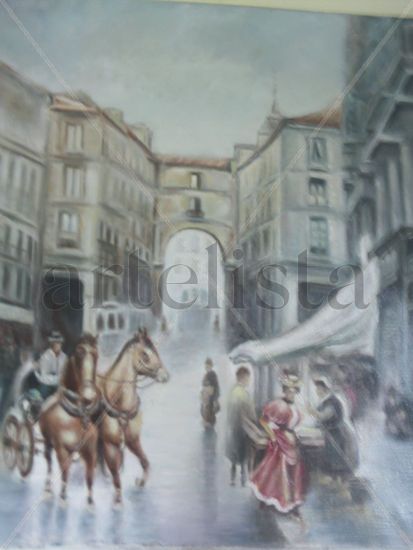 calle toledo (palmero) Oil Canvas Landscaping