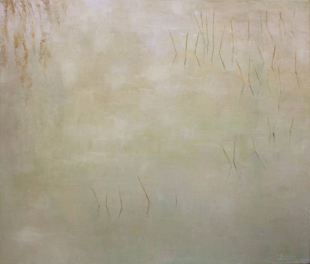 Ref. 657. Carrizos. óleo/lienzo. 70 x 60 cm.