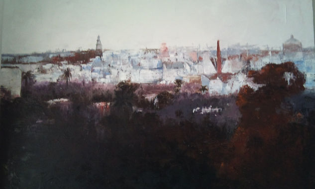 ciudad Oil Canvas Landscaping