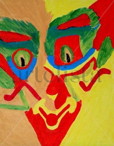 Payaso Mixed media Canvas Others