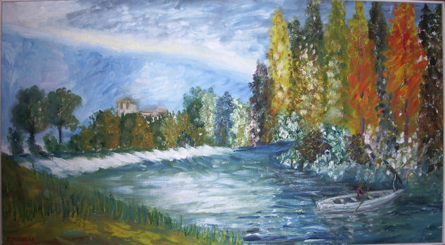 Otoño Oil Canvas Landscaping