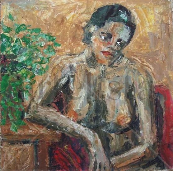 Mulata Acrylic Panel Nude Paintings