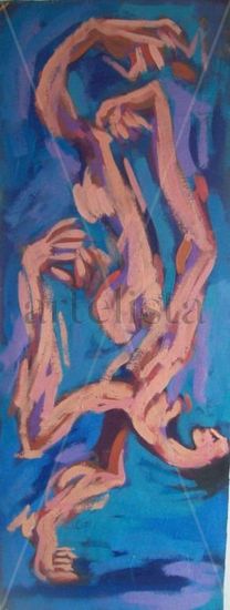 somatografía VII, de la serie DANZA Oil Canvas Figure Painting