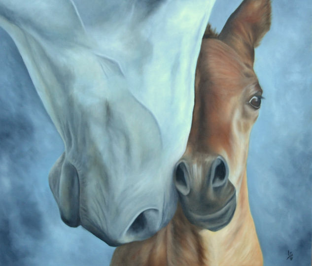 Siempre a tu lado Oil Canvas Animals