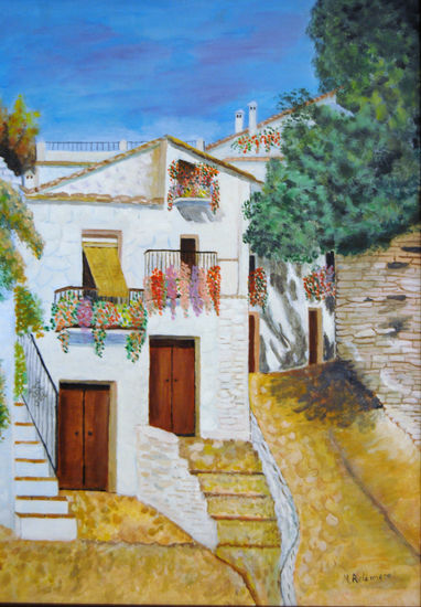 casa de la alpujarra Oil Canvas Landscaping