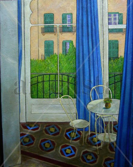 Hostal Martina. Oil Canvas Others