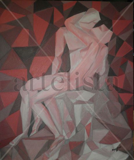 El beso de Rodin Oil Canvas Landscaping