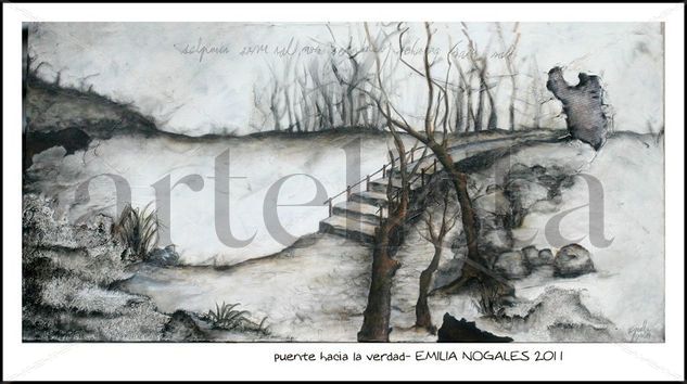 puente hacia la verdad Acrylic Canvas Landscaping