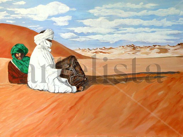 ksar guillane Oil Canvas Landscaping