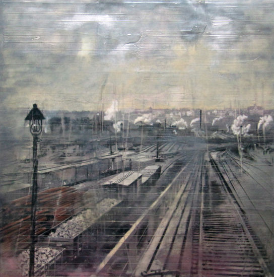 Railroad 2. Mixed media Canvas Others