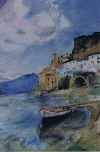 Acuarela rio ebro
