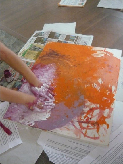 Lidia painting at...