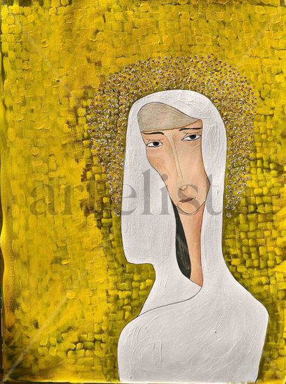 La Virgen mia Acrylic Card Portrait