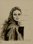 The girl with 'MACINTOSH ' pencil drawing by shahrzad ranji